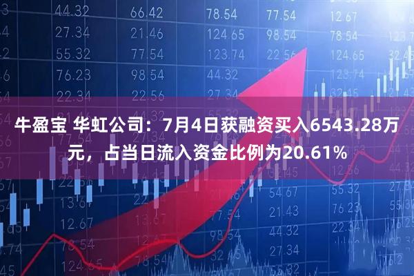牛盈宝 华虹公司：7月4日获融资买入6543.28万元，占当日流入资金比例为20.61%