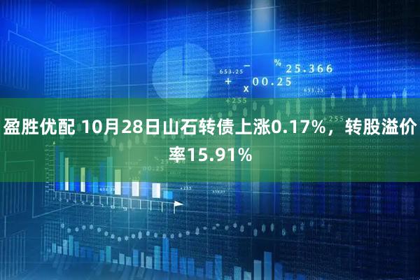 盈胜优配 10月28日山石转债上涨0.17%，转股溢价率15.91%